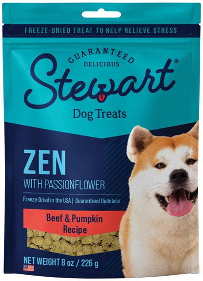 Stewart Zen Freeze Dried Beef and Pumpkin Treats with Passionflower [Dog Supplies] 8 oz