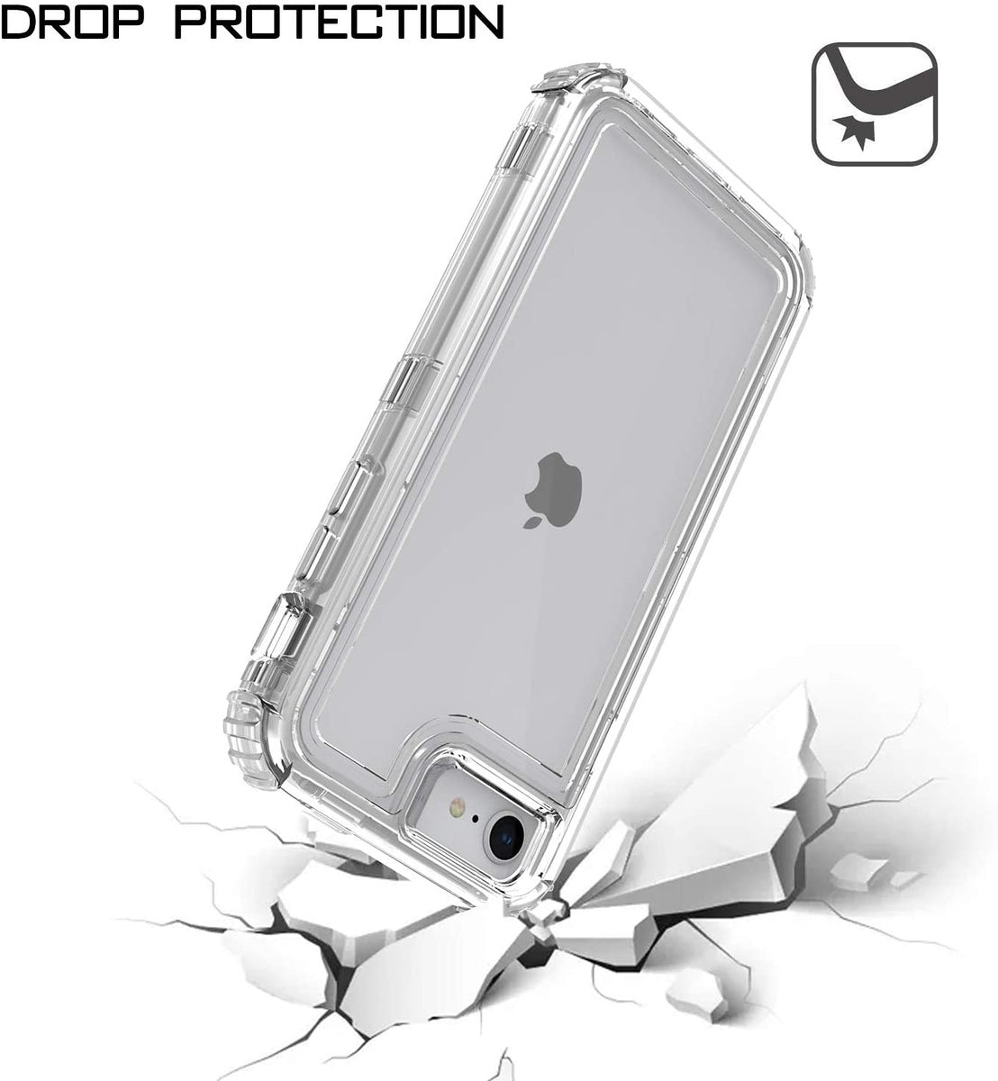 For Apple iPhone 15 (6.1") Heavy Duty Transparent Clear 3 in 1 Hybrid Shockproof Full Edge Hard PC Front Frame Bumper Clear Phone Case Cover