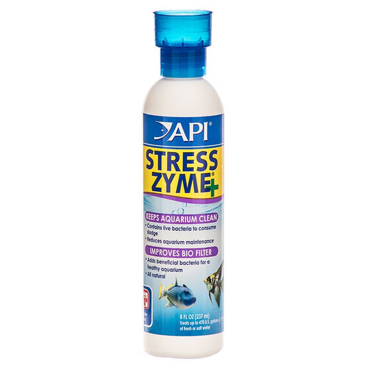 API Stress Zyme Plus Bio Filtration Booster [Aquarium Supplies] 8 oz