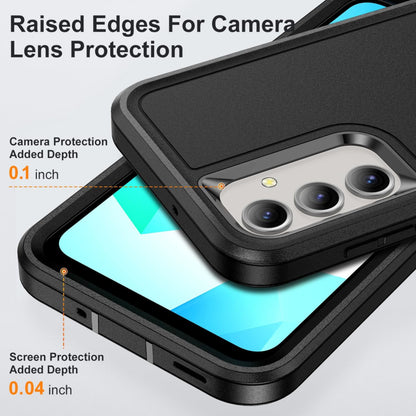 For Samsung Galaxy A16 5G Heavy Duty Armor Case with Kickstand Shockproof Rugged Protective Cover Case Cover