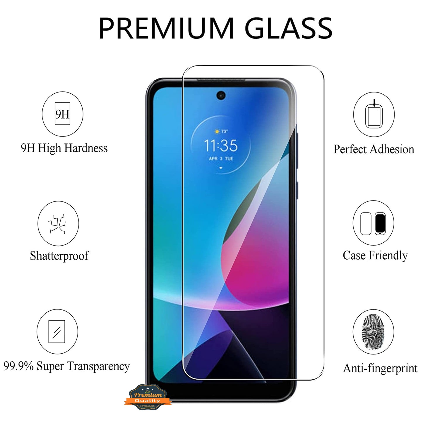 For Samsung Galaxy A36 Tempered Glass Screen Protector Premium HD Clear, Case Friendly, 9H Hardness, 3D Touch Accuracy, Anti-Bubble Film Glass Case Cover Clear