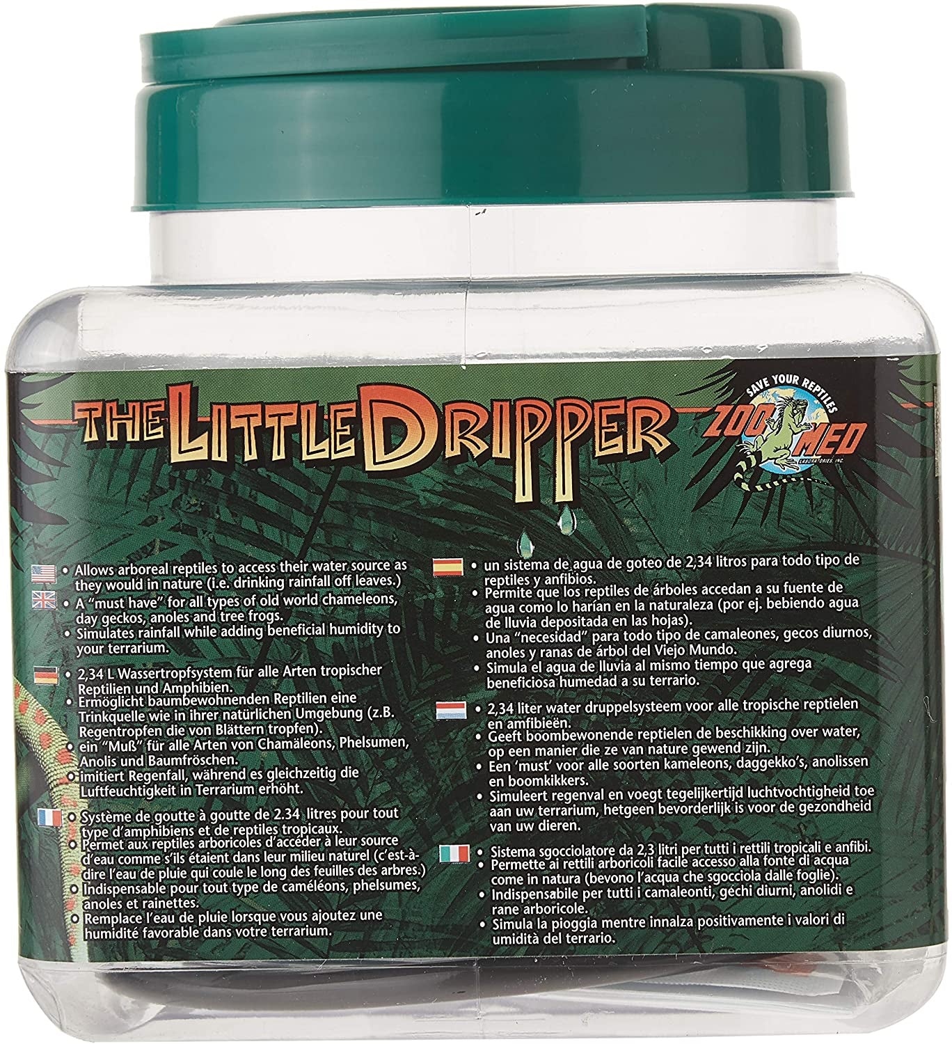 Zoo Med The Little Dripper Drip Water System for Reptiles [Reptile Supplies for Reptile] 1 count