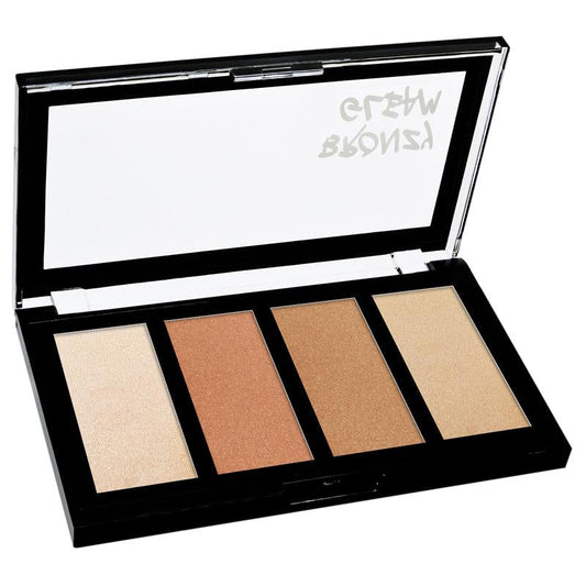 KLEANCOLOR 3D Highlighter Palette [FACE, Highlight & Shimmer] Bronzy Gleam