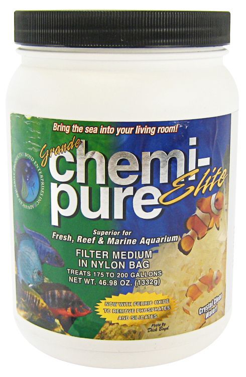 Boyd Enterprises Chemi Pure Elite Grande [Filter & Bio Bags] 46 oz - Treats 200 Gallons