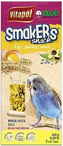 AE Cage Company Smakers Parakeet Egg Treat Sticks [Bird Supplies] 2 count