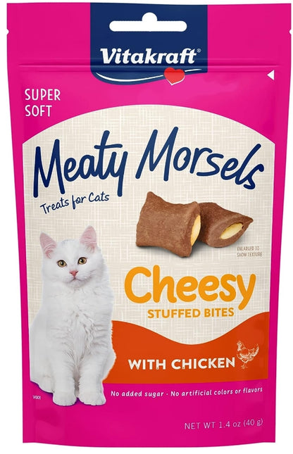 Vitakraft Meaty Morsels Chicken Stuffed Bites [Cat Supplies for Cat] 1.4 oz