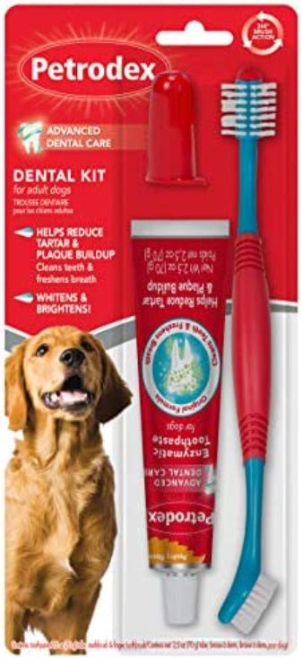 Sentry Petrodex Dental Kit for Adult Dogs [Dog Supplies for Dog] 3 count