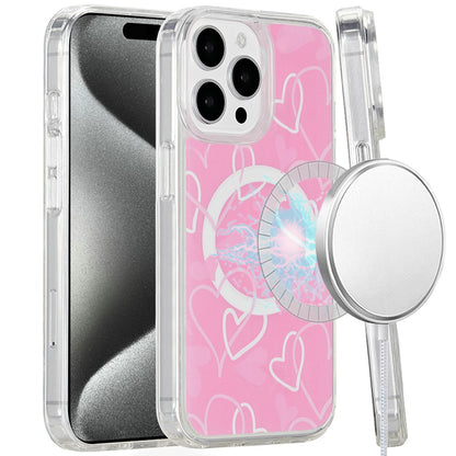 For Apple iPhone 12 / 12 Pro Magsafe Case Cute Pattern Design Durable Shockproof SlimTPU Hard Back [Compatible with Magsafe] Case Cover