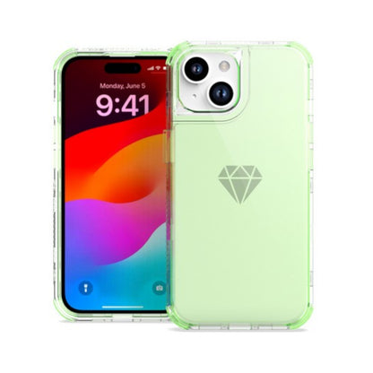 For Apple iPhone 15 (6.1") Hybrid Transparent 3in1 Corner Tough Durable Detachable Shockproof Frame Hard PC + TPU Slim  Phone Case Cover