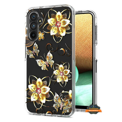 For Samsung Galaxy S24 FE /Fan Edition Hybrid Trendy Image Patterns Design Transparent Hard Back Shockproof TPU Rubber Case Cover