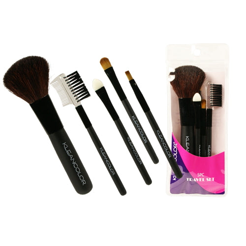 KLEANCOLOR 5 Pieces Travel Brush Set - KCCB753 [ACCESSORIES, Makeup Brush Set]