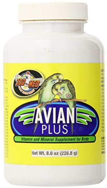 Zoo Med Avian Plus Bird Vitamin Supplement [Bird Supplies for Bird] 8 oz