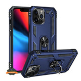 For Apple iPhone 15 Plus (6.7") Shockproof Hybrid Dual Layer TPU with Ring Stand Metal Kickstand Heavy Duty Armor  Phone Case Cover