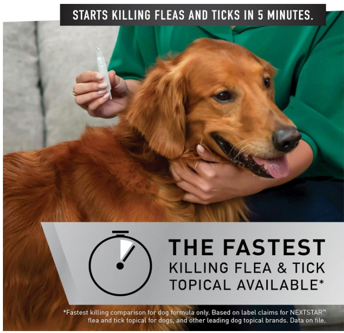 NextStar Flea and Tick Topical Treatment for X Large Dogs 89-132 Pounds [Dog Supplies] 3 count