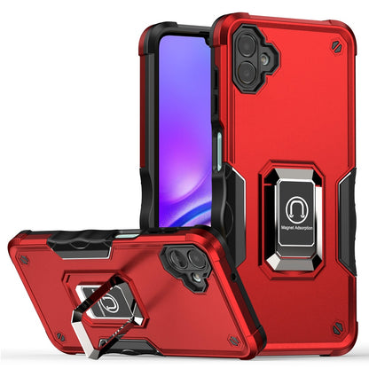 For Samsung Galaxy A06 Hybrid Stand Magnetic Ring Holder Kickstand Heavy Duty Rugged Drop Silicone & Hard PC Shockproof Case Cover