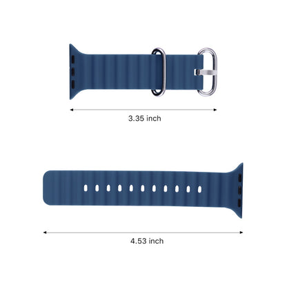 echelon ComfyFit Silicone Strap for Apple Watch Series 9 41mm/Watch Series 10 42mm / Watch SE (2022) 40mm - Dark Blue, Apple Watch Accessories