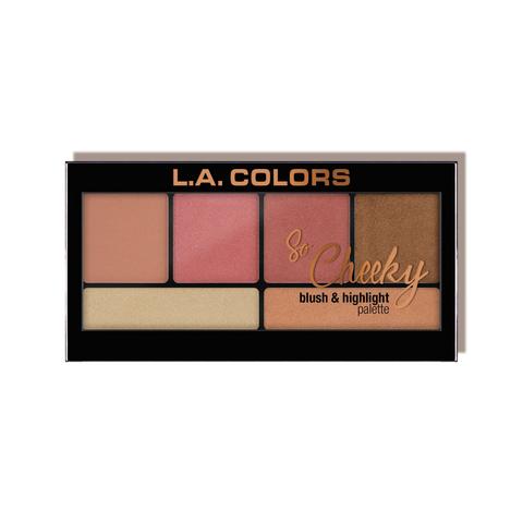 L.A. COLORS So Cheeky Blush & Highlighter [Blusher, FACE, Highlight & Shimmer] Peaches & Cream