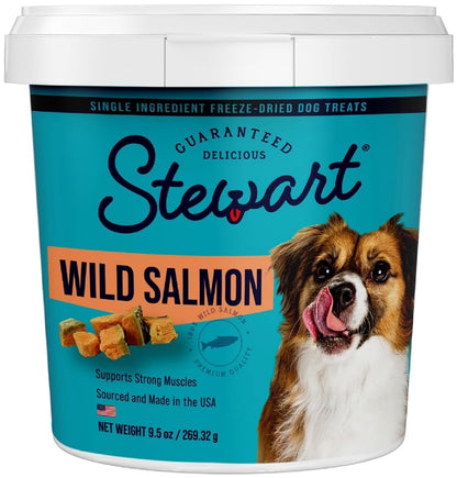 Stewart Freeze Dried Wild Salmon Treat [Dog Supplies] 9.5 oz