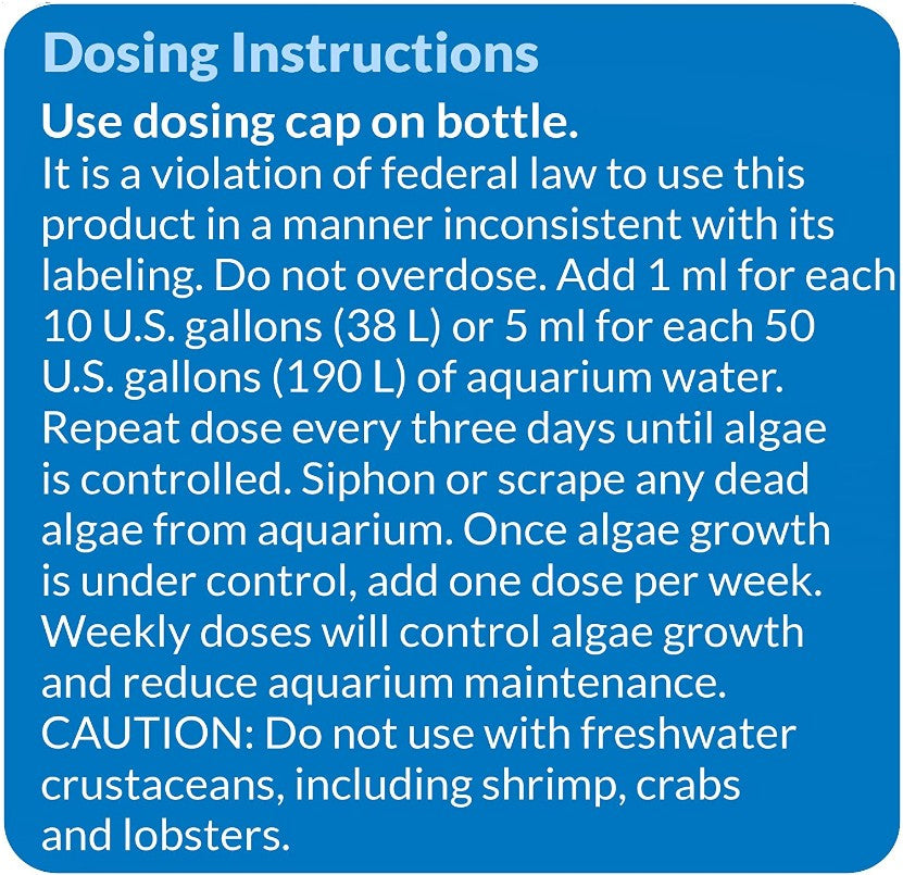 API AlgaeFix Controls Algae Growth for Freshwater Aquariums [Aquarium Supplies for Aquarium] 16 oz (4 x 4 oz)