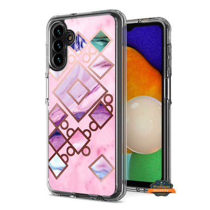 For Samsung Galaxy A16 5G Stylish Hybrid Fashion Marble Trendy IMD Design Hard Back PC Shockproof Protective Case Cover