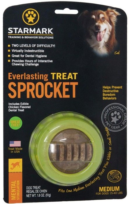 Starmark Everlasting Treat Sprocket Medium [Toys Other for Dog] 1 count