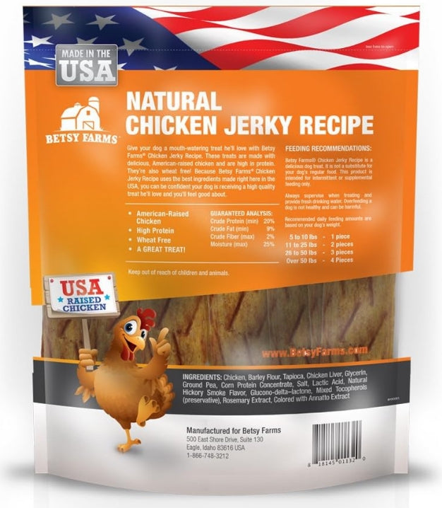 Betsy Farms Natural Chicken Jerky Recipe Dog Treats [Dog Supplies for Dog] 24 oz