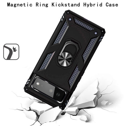 For Samsung Galaxy S24 FE /Fan Edition Hybrid Durable 360 Degree Rotatable Ring Stand Holder Kickstand Fit Magnetic Car Mount Case Cover