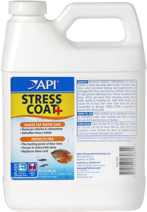 API Stress Coat Plus [Medications FW & SW] 32 oz (Treats 1,893 Gallons)