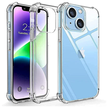 For Apple iPhone 15 (6.1") Hybrid Transparent 3in1 Corner Tough Durable Detachable Shockproof Frame Hard PC + TPU Slim  Phone Case Cover