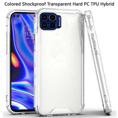 For Samsung Galaxy A06 Clear Colored Shockproof Transparent Hard PC + Rubber TPU Hybrid Bumper Shell Slim Protective Case Cover Clear