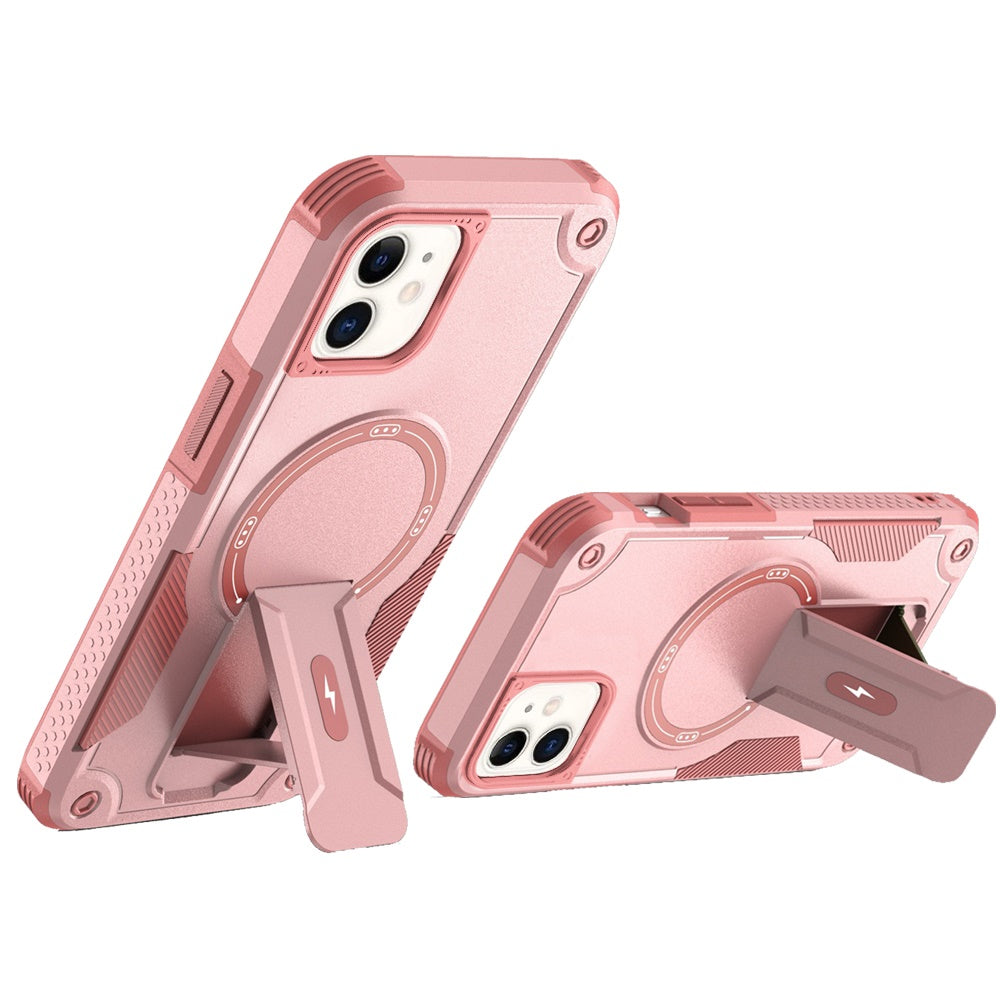 For Apple iPhone 11 (6.1") Case with Invisible Kickstand Compatible with MagSafe, Military-Grade Protection Shockproof Heavy Duty Case Cover