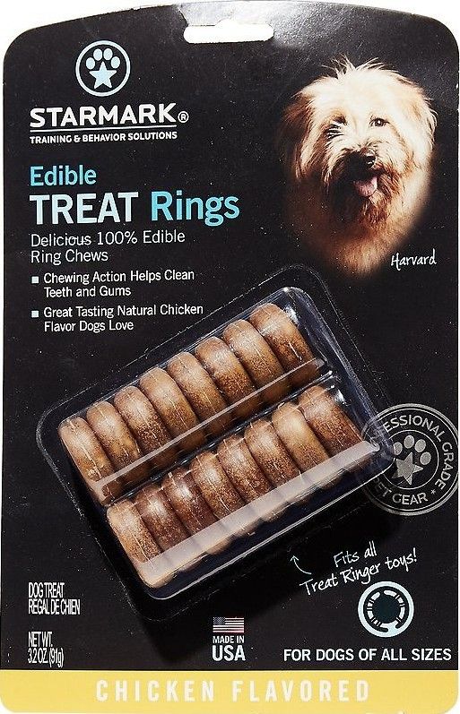 Starmark Edible Treat Rings Chicken Flavor [Dental & Breath Aids for Dog] 1 count