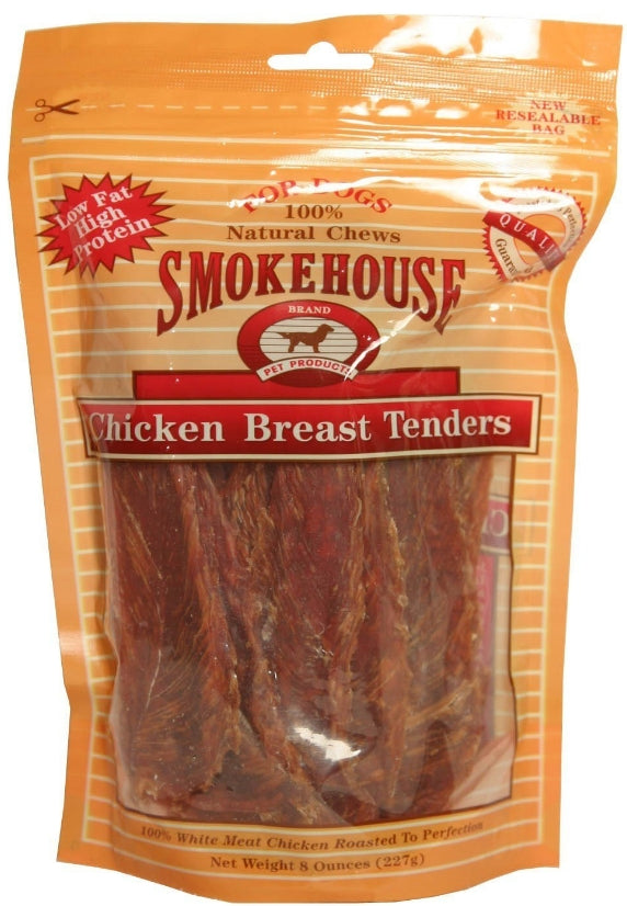 Smokehouse Chicken Breast Strips Dog Treats [Dog Supplies for Dog] 8 oz