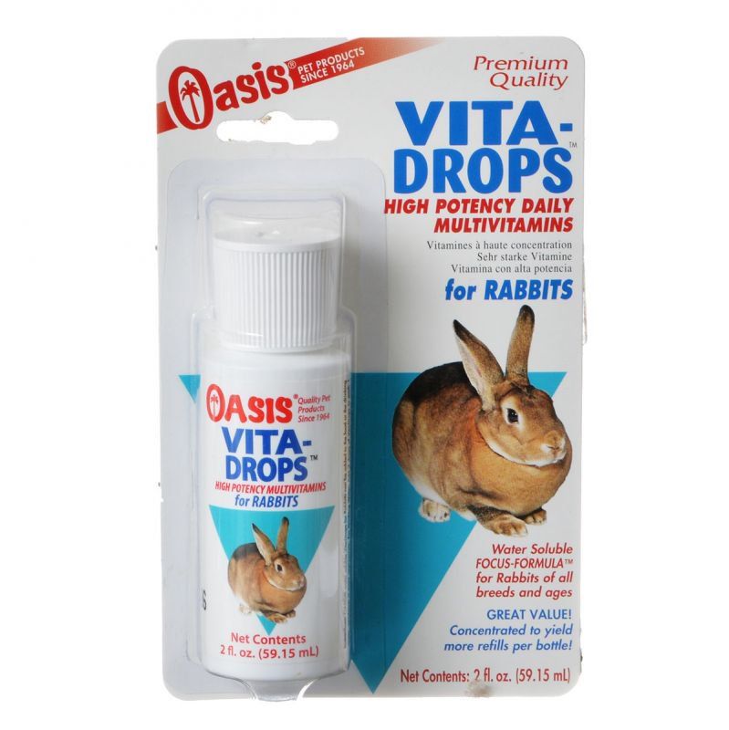 Oasis Rabbit Vita Drops [Vitamins for Small Pet] 2 oz