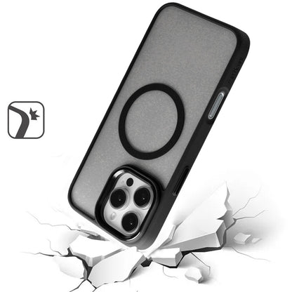 For Apple iPhone 16 Pro Max (6.9") Magnetic Protective Hybrid Case with MagSafe Compatible Bumper Shockproof Case Cover