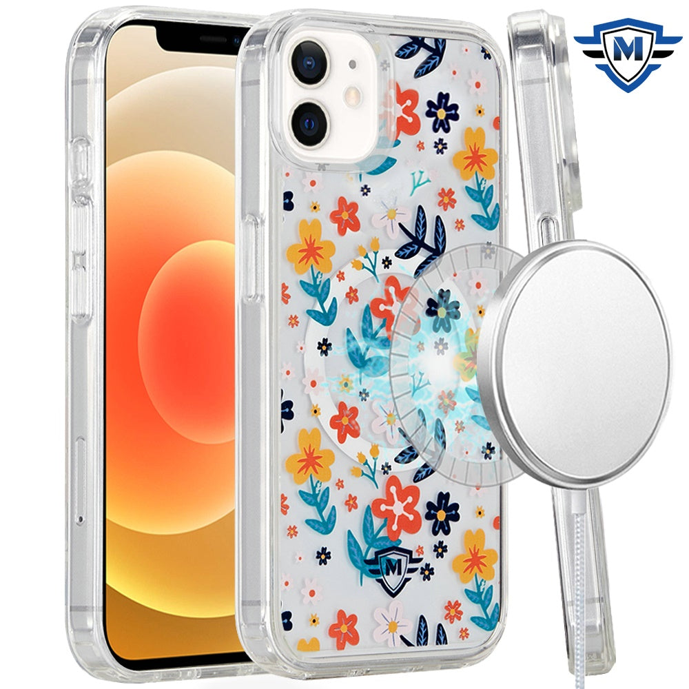 For Apple iPhone 12 / 12 Pro Premium Cute Pattern Design Magnetic Durable Shockproof SlimTPU Hard Back [Compatible with Magsafe] Case Cover