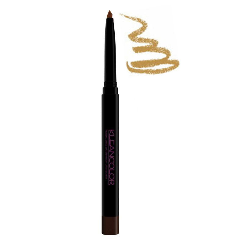 KLEANCOLOR Retractable Waterproof Lip & Eye Liner [Lip Pencil] Golden Nugget