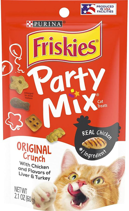 Friskies Party Mix Original Crunchy Cat Treats [Cat Treats for Cat] 2.1 oz