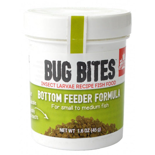 Fluval Bug Bites Bottom Feeder Formula Granules for Small-Medium Fish [Aquarium Supplies] 1.59 oz