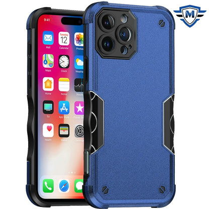 For Apple iPhone 16 Pro (6.3") Back Hybrid Slim Fit Thin Lightweight Shockproof Hard PC Bumper Frame 2in1 Armor Protection Case Cover