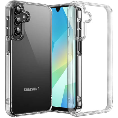 For Samsung Galaxy A16 5G Shockproof Slim Crystal Clear Transparent Cover with Enhanced Drop Protection Case Cover Transparent