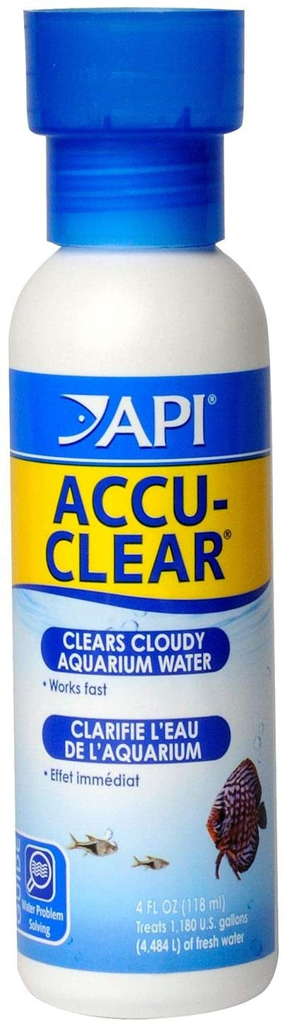 API Accu-Clear Clears Cloudy Aquarium Water [Aquarium Supplies for Aquarium] 4 oz