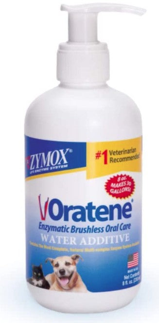 Zymox Oratene Enzymatic Brushless Oral Care Water Additive [Dog Supplies] 8 oz