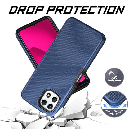 For Cricket Outlast 5G 2024 Dual Layer Slim & Tough Hybrid Shockproof Heavy Duty TPU Matte with Textured Rugged Shell Protection Case Cover