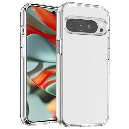 Google Pixel 9 /Pixel 9 Pro (6.3") Transparent Shock Absorption Thick TPU Rubber Ultra Thick Hybrid Silicone Protective Slim Back