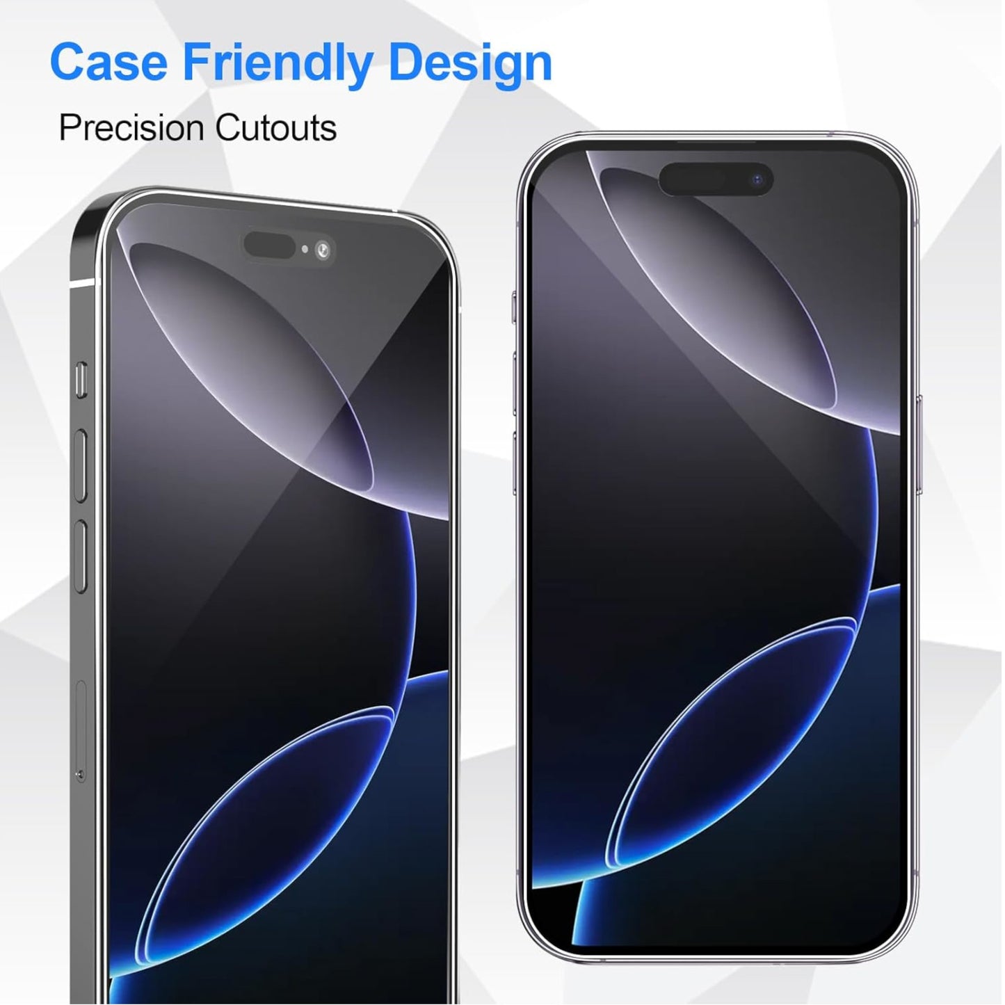 For Apple iPhone 16 Pro Max (6.9") Anti-Fingerprint Tempered Glass Screen Protector 9H Hardness, HD, Bubble-Free Protector Clear