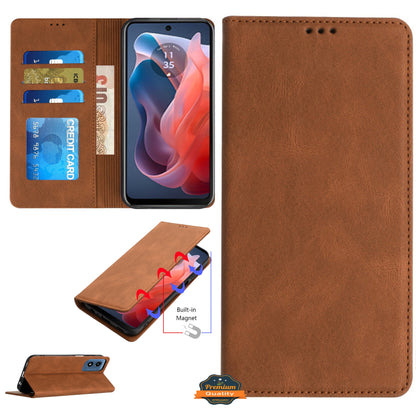 For Apple iPhone 16 Plus (6.7") Wallet Pouch with Credit Card Holder Flip Card Slots, Kickstand and Magnetic Closure PU Vegan Leather Case Cover