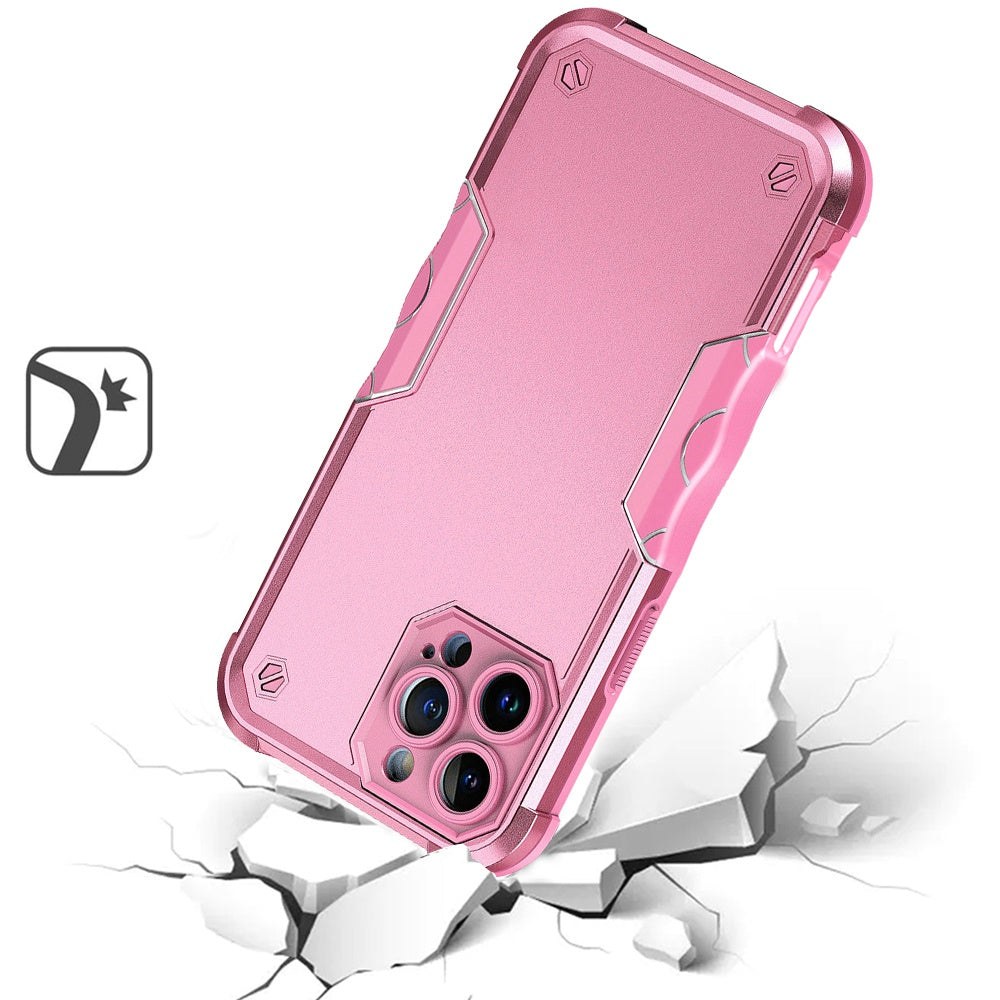 For Apple iPhone 16 Pro (6.3") Back Hybrid Slim Fit Thin Lightweight Shockproof Hard PC Bumper Frame 2in1 Armor Protection Case Cover