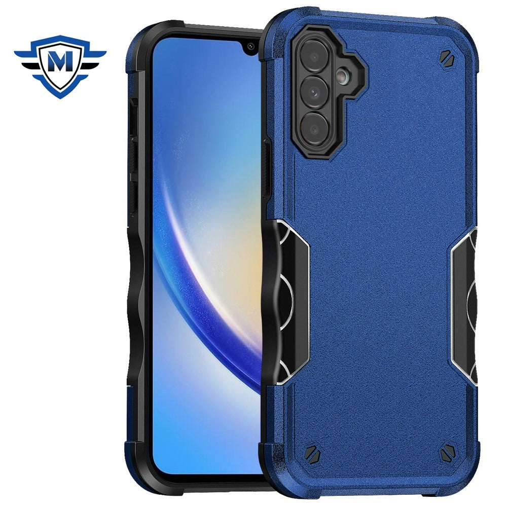 For Apple iPhone 16 Pro (6.3") Back Hybrid Slim Fit Thin Lightweight Shockproof Hard PC Bumper Frame 2in1 Armor Protection Case Cover