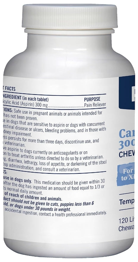 PetArmor Canine Asprin Chewable Tablets for Large Dogs [Dog Supplies for Dog] 120 count